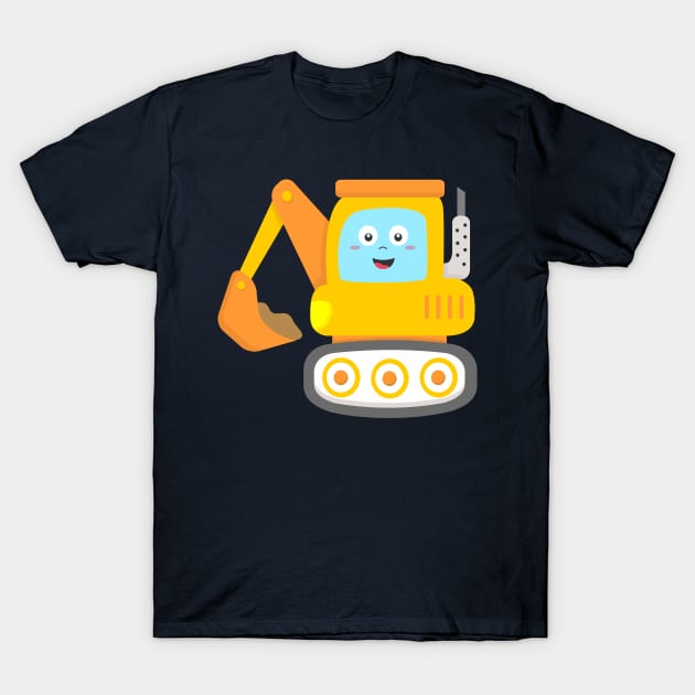 Excavator for Kids T-Shirt by samshirts